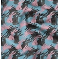 thumbnail image 1 of Soimoi Blue Rayon Fabric Bunny Rabbit Animal Print Fabric by the Yard 42 Inch Wide, 1 of 6