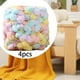 thumbnail image 1 of Hilo grueso de pompón, 4 bolas, cómodo para tejer a mano, hilo suave, hilo de peso para cojines, almohadas, bufandas, manualidades Multicolor, 1 of 8