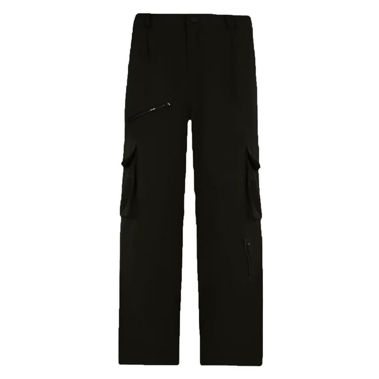 BXCNCKD Women's Baggy Cargo Pants Y2K Clothing Multi-Pocket