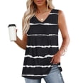 thumbnail image 2 of Womens Tank Tops 2026 Pleated V Neck Tank Top Summer Casual Sleeveless Tunic Shirt Loose Fit Tees Solid Color Blouses Camisole Vests Comfy Cotton Basic Soft Lounge Going Out, 2 of 5
