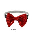 thumbnail image 2 of Independence Day Sequin Bow Tie ,Patriotic Dress-Up Accessories for Cats & Dogs, Adjustable & Festive Wear, 2 of 3