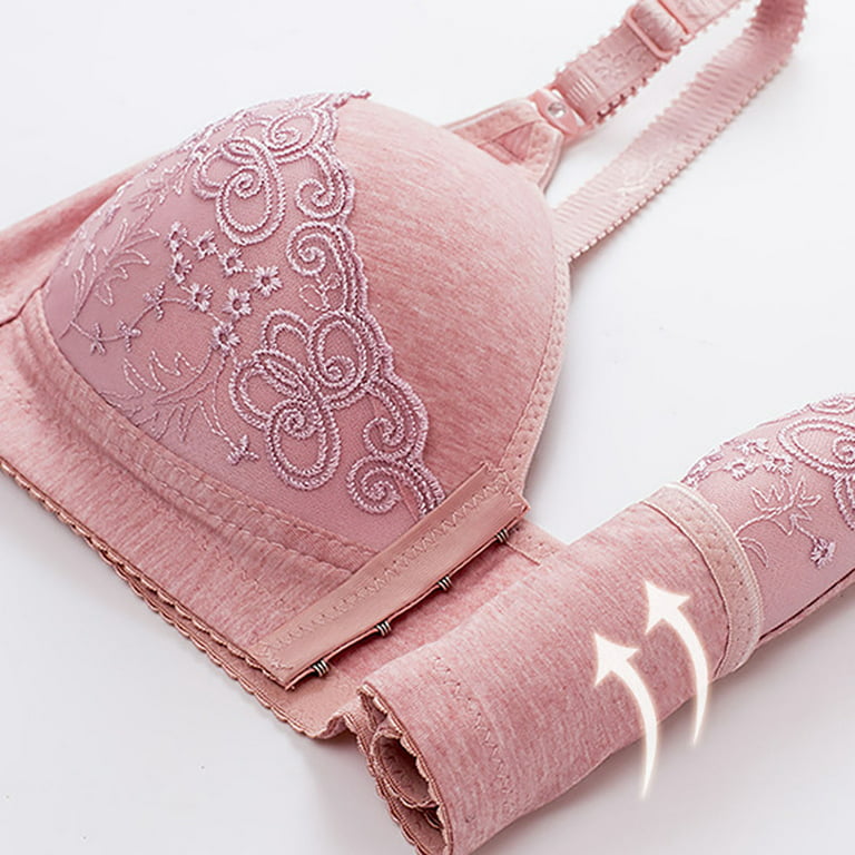Buy online Pink Modal Regular Bra from lingerie for Women by Heka
