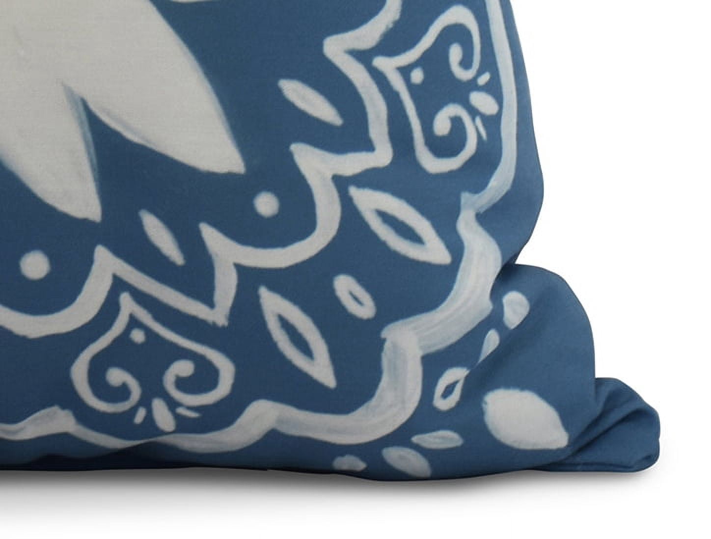 Simply Daisy, 18 x 18 Inch, Cuban Tile 1, Geometric Print Pillow, Teal