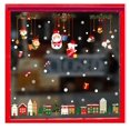 thumbnail image 3 of ZHAOCHENG Etiqueta engomada de la ventana de Navidad, 9 hojas Etiqueta de decoraciones navideñas removibles Copos de nieve Reno de Papá Noel Pegatinas de ventana de Navidad Etiqueta de Navidad electro, 3 of 4