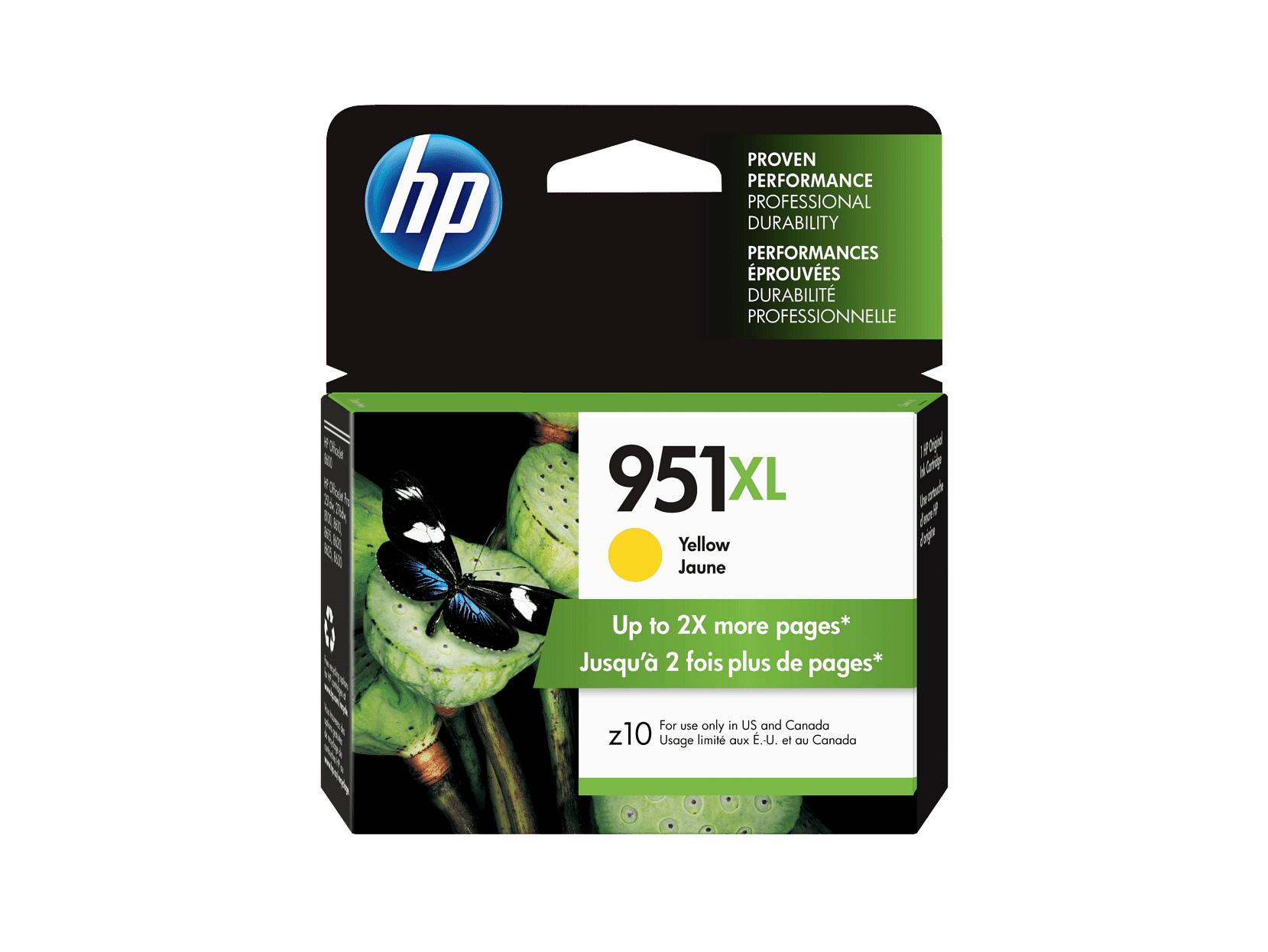 HP 951XL High Yield Yellow Original Ink Cartridge, ~1,500 pages, CN048AN#140