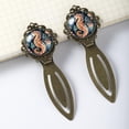 thumbnail image 3 of Sea horse Vintage Copper-Colored Lace Bookmarks: a Stainless Steel Reading Accessory Set -Book Markers for Book Lovers, 3 of 5