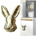 thumbnail image 3 of Abbracc Antique Rabbit Knob Handle Bunny Pull with Screw Hardware Zinc Alloy for Kitchen Gold, 3 of 7