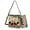 Boho Mandala Rooster, variant on Capybara Daisy Flower Print 2 Pcs Bucket Purse Set for Women Multipurpose Leather Crossbody Handbag with Wrist Wallet Trendy Bucket Bag Tote Purse Set for Dating