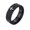 Black, variant on Men's Women's Stainless Steel 6MM Classic High Polished Cross Prayer Ring Black Size 12