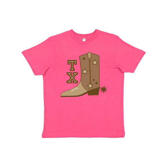 Inktastic Texas Cowboy Boot Youth T-Shirt