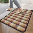 thumbnail image 4 of Brown Beige Green and Red Checkered Pattern Door Rugs,Washable Non Slip Door Mats Indoor,Decorative Door Mats,Entry Mat Indoor for Entrance,Bedroom,Kitchen,Bathroom,30"x17", 4 of 6