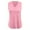 Pink, variant on WOYY Little Girls Summer V Neck Tank Top Solid Color Relaxed Fit Sleeveless Shirt Tops