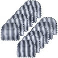 thumbnail image 2 of Checkered Memory Foam U-Shape Non-Slip Chair Cushion Pad 12 Pack - Navy/White, 2 of 6