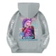 thumbnail image 3 of Moonsky Sudadera con capucha y cordón HUNTRX, estampado de grupo de chicas coreanas, jersey corto, suave y cómodo, top de manga larga para primavera y otoño. Gris claro 130, 3 of 4