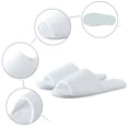thumbnail image 5 of Slippers for Women,Men And Women Disposable Slippers Hotel Home Stay Coral Velvet Antiskid Sole Disposable Cotton Slippers,Womens Slippers,White,9, 5 of 6