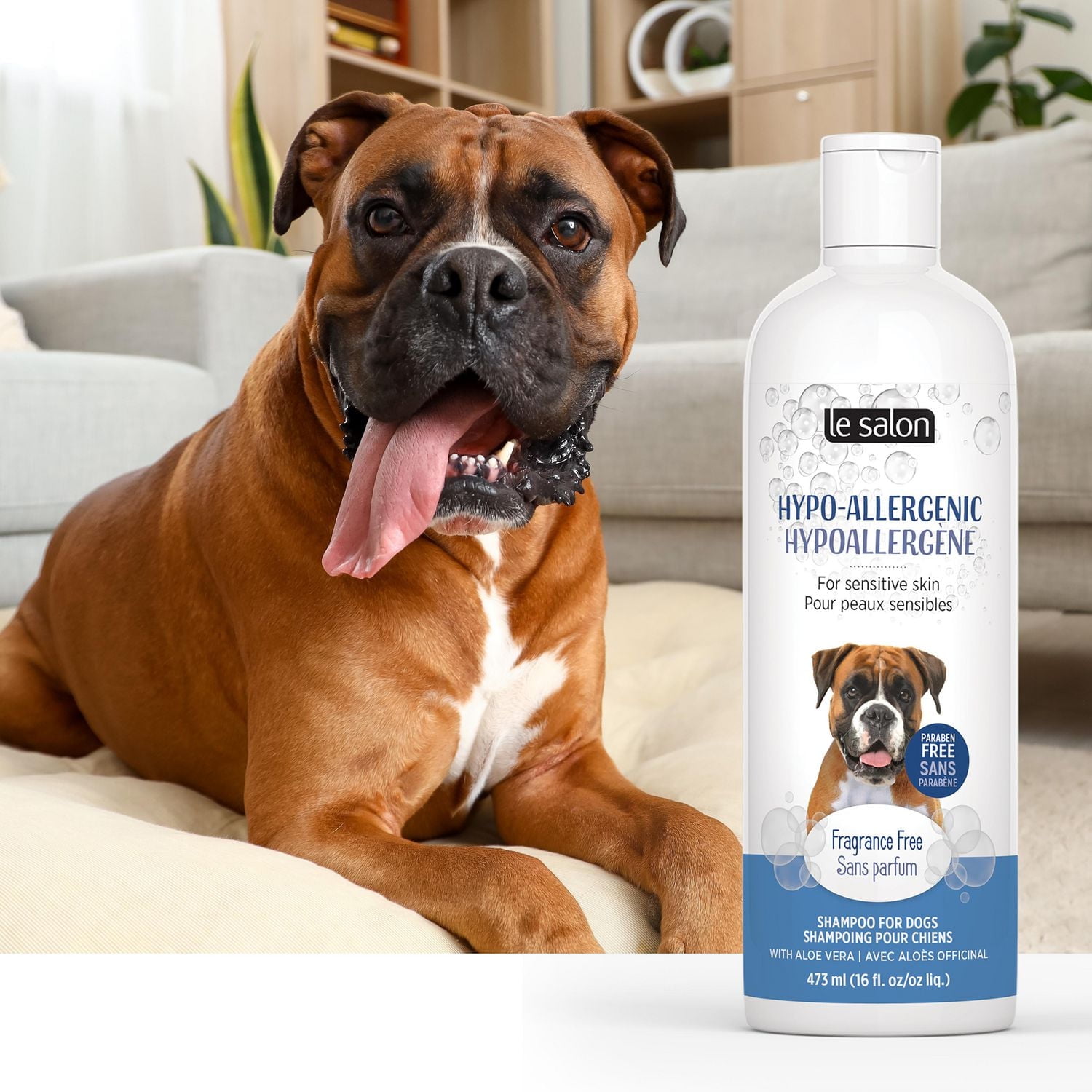 Shampoing hypoallergène Le Salon pour chiens, sans parfum, 473 ml (16 oz)