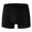 Black, variant on Besolor Mens Underwear Casual Color Block Mid Elastic Waisted Boxer Briefs Stretchy Breathable Underwear