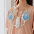 thumbnail image 2 of Ventilador De Cintura Manos Libres Mini Ventilador De Cuello Personal Ventilador De Cintura Colgante Ajustable Eigraketly OD016575-02, 2 of 5