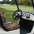 thumbnail image 6 of Pzuqiu Wolf & Woodland Camo Golf Cart Seat Cover Set - 2-Piece Stretch-Fit Protector | Breathable, Washable, Compatible with EZGO, Club Car, Yamaha, 6 of 9