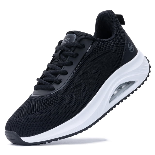 Zapatos para caminar Gyeice Air Arch Support para mujer, negros, talla 6