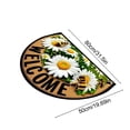 thumbnail image 3 of weibbin Semicircle Welcome Door Mat 20x31in for Front Entry, Non Slip Half Round Outdoor Rug, 3 of 6