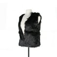 thumbnail image 2 of Luxe Faux faux Vest Women Black Acrylic Plush Fully Lined XS-XL Fashionable, 2 of 3