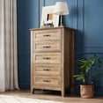 thumbnail image 1 of Zzistar Commode à 5 Tiroirs pour Chambre, avec Poignées en Métal, Commode, Commode Haute, 1 of 8