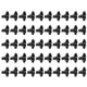 thumbnail image 3 of 50PCS Conector de 4 vías 8/11 a 4/7 mm Conector de tubería de riego por goteo Accesorio de jardinería, 3 of 14