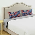 thumbnail image 3 of Yayeee Pillowcase Standard Size Set of 2 Satin Wrinkle Resistant Pillow Case, Blue Abstract Eagle, 3 of 8
