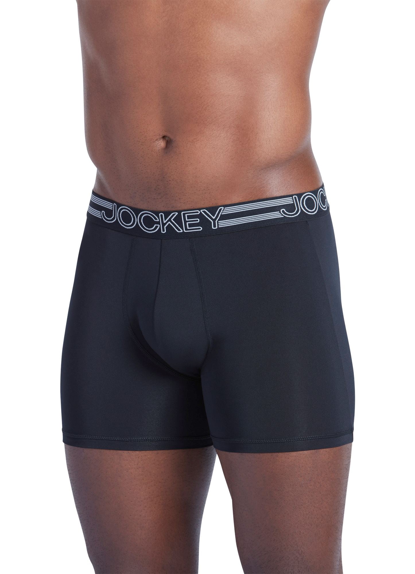 Jockey Mens Active Microfiber Boxer Brief 3 Pack