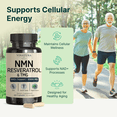 thumbnail image 3 of NMN Complex Supplement 1325MG - NMN 1000mg with Resveratrol and TMG, Support NAD+, 60 Capsules, 3 of 8