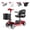 Red, variant on Lightweight Folding Mobility Scooter for Adults, 350W Motor, 5.5 MPH, 14.6 Miles Range, Removable Battery, 320 LBS Capacity, Basket, Rain Cover, Cup Holder & Phone Holder