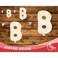 thumbnail image 3 of Unfinished Wood Balloon Letter B Shape 20" / 1/4", 3 of 3
