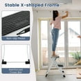 thumbnail image 5 of Canddidliike Folding 2 Step Ladder wiht Anti-Slip Pedal and Large Foot Pads-Black & White, Ladder, Folding Step Stool with Anti-Slip Wide Pedal & Convenient Handgrip, 5 of 7