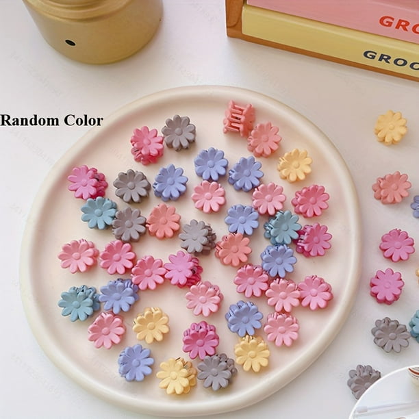 50pcs Cute Mini Hair Claw Clips for Baby and Girl Non Slip Tiny Plastic Clips for Hair Accessories and Styling