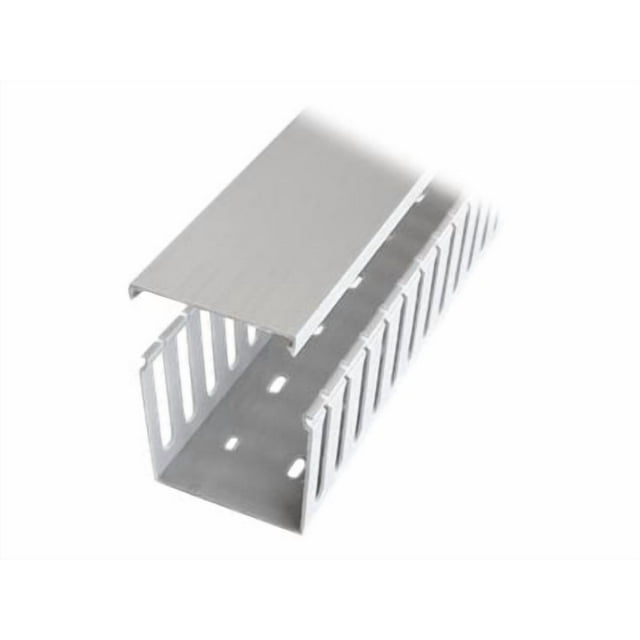 StarTech.com Gestion de Câbles de Rack de Serveur - 3x3in - Réseau à Fente Ouverte & Câble de Données - Gestion de Câble de Conduit de Doigt avec Couvercle (AD3X3) - Raceway de Câble - 6.6 Pieds - Gris - pour P/N : N6PATCH100BK, N6PATCH35BK, N6PATCH35BL, N6PATCH75RD, N6PATCH75WH, N6PATCH75YL