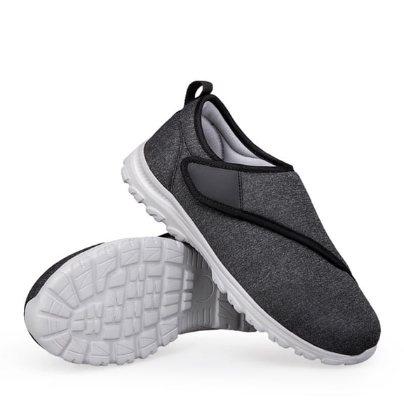 YOURDIARY Women's Men's Diabetic Adjustable Walking Shoes, Memory Foam Arthritis Edema Swollen Shoes