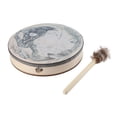 thumbnail image 4 of Shaman Drum with Drum Stick Deep Bass Healing Tool Decoration, 4 of 12