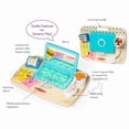 thumbnail image 3 of Tablero de actividades de escritorio Toy Melissa & Doug de madera para trabajar y jugar, 3 of 4