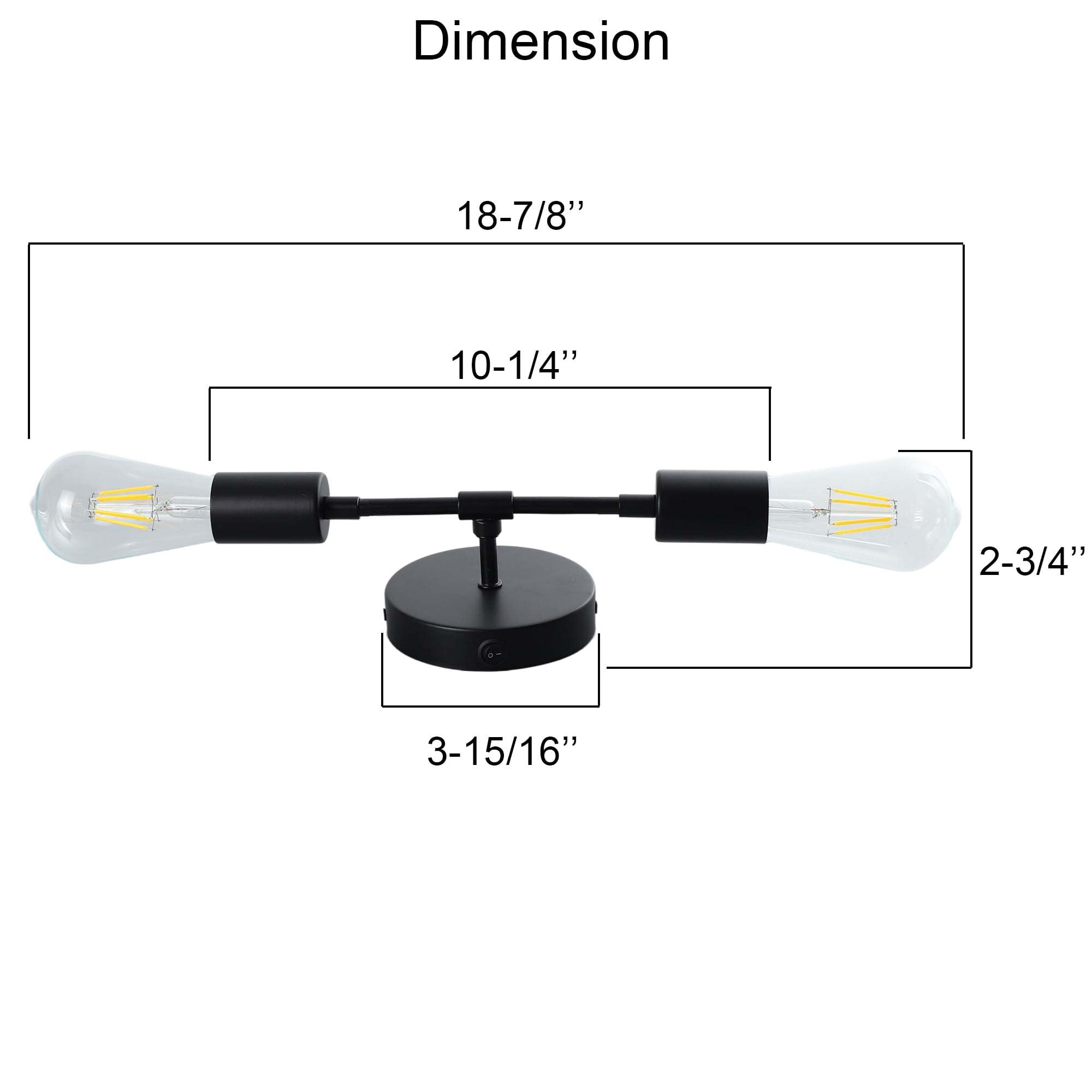 Maichis 12V Wall Sconce Lighting with 2 Bulbs, 12V Bathroom Vanity Light Fixture for RV, Motorhome, Camper