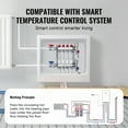 thumbnail image 5 of VEVOR 4-Branch Radiant Heat Manifold, 1/2" PEX Tubing Manifold, Stainless Steel PEX Manifold for Hydronic Radiant Floor Heating, Radiant Heat PEX Manifold Kit with 1/2" Adapters Included, 5 of 9