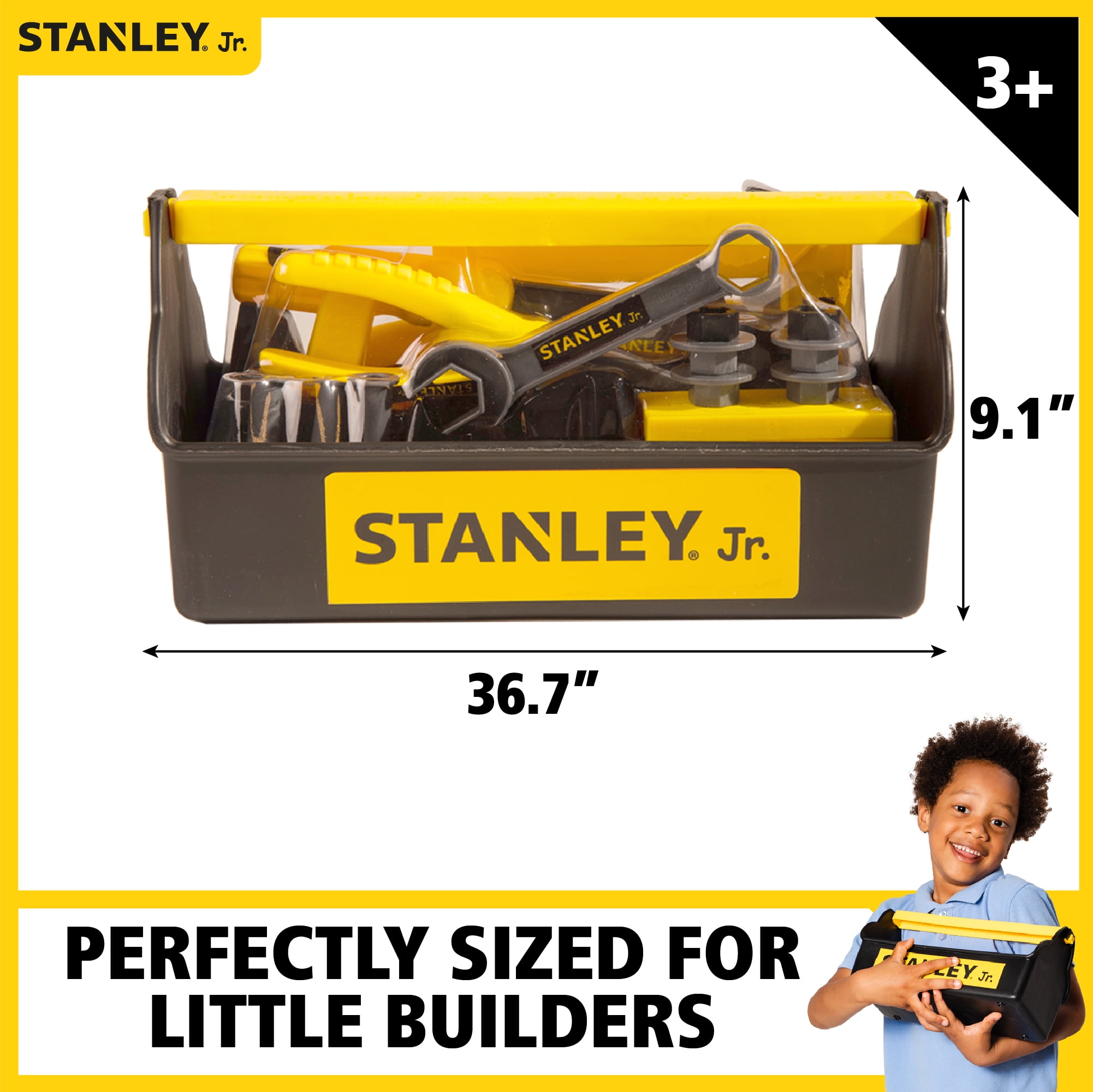 Stanley Jr Toolbox with 5-Piece Tool Set (Tool Belt Not Included)  TBS001-05-SY - The Home Depot