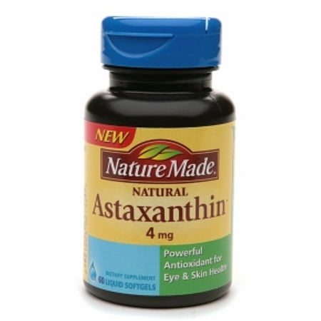 - Nature Made Astaxanthin 4mg, Softgel 60 ea