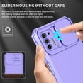 thumbnail image 2 of Dteck for Motorola Moto G Stylus 2021 Case with Screen Protector, Slide Camera Protector Phone Case with Built-in Stand Shockproof Rugged Bumper for Motorola Moto G Stylus 2021,Purple, 2 of 7
