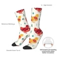 thumbnail image 2 of Yiaed Flower Chicken Print Great elasticity Crew Socks Sports socks for Men and Women, 2 of 5