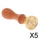 thumbnail image 1 of Sello de cera de sellado Retro Soledad Clásico Letra del Alfabeto de madera 5 piezas, 1 of 8