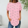 thumbnail image 3 of Aofany Womens Summer Tops Printed Short Sleeve T Shirts Casual Tunic Top Basic T Shirts Tees, 3 of 3