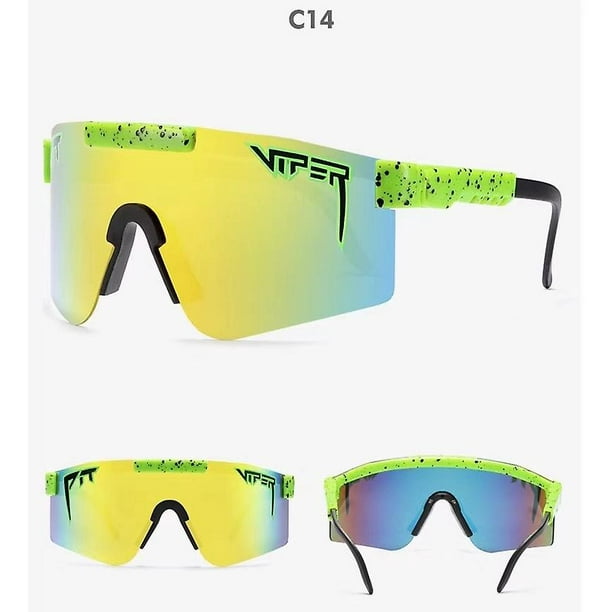 Pit Viper Series Uv400 Polarized Sunglasses Cycling Sports Goggles-C14(1  piece)