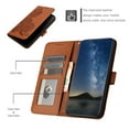 thumbnail image 3 of Decase Wallet Case for Samsung Galaxy S24 Ultra,Galaxy S24 Ultra Ultra Thin Case Premium PU Leather Card Holder Phone Cover Embossed Shockproof Case Compatible with Samsung S24 Ultra - Brown, 3 of 6