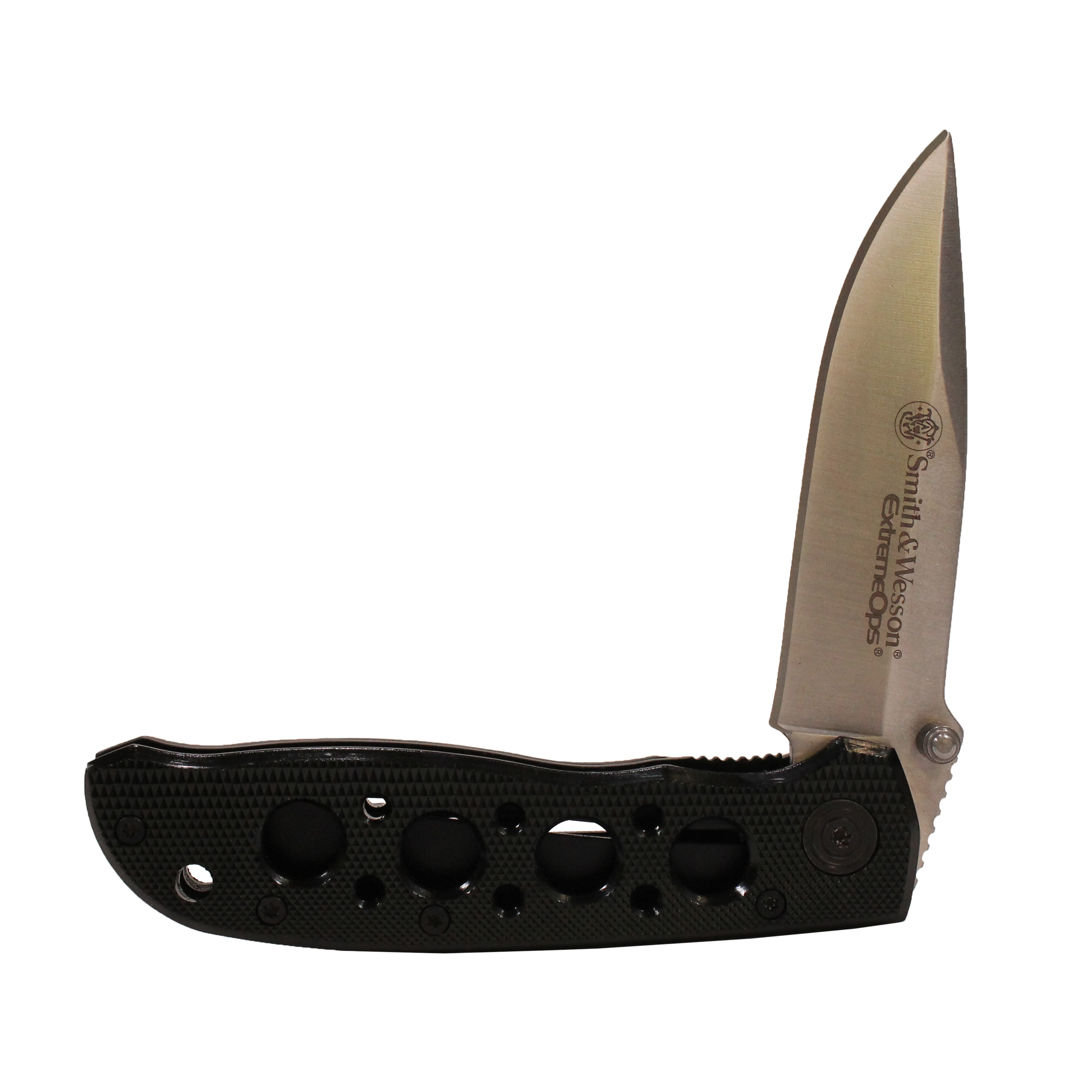 S&W KNIVES EXTREME OPS FOLDER 3.22" 400 STAINLESS DROP POINT ALUMINUM